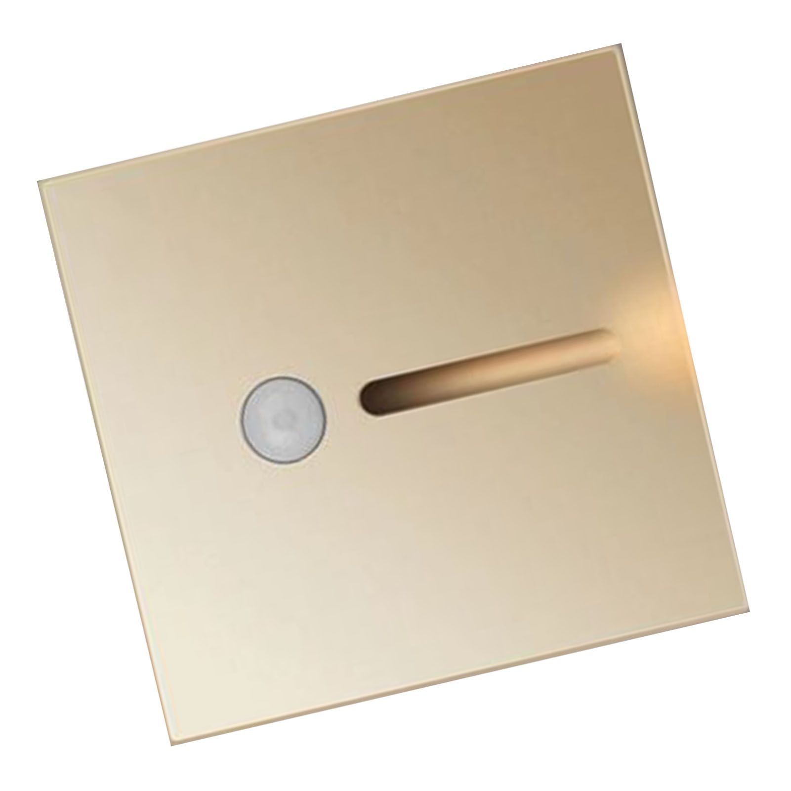 LED Motion Sensor Night Light ABS Small LED Induction Lamp for Bedside Corridor Hallway Gold โ image 3
