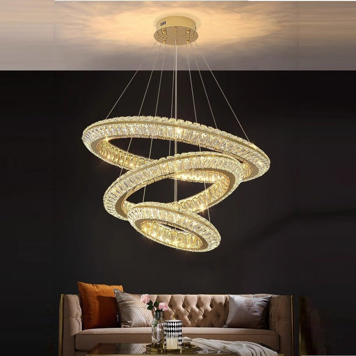 BAMDECOR C3312/3 Crystal Chandelier Living Room Chandelier Crystal Chandelier Room Dining Room lamp New Bedroom Lamps Lighting Villa Light Luxury Post