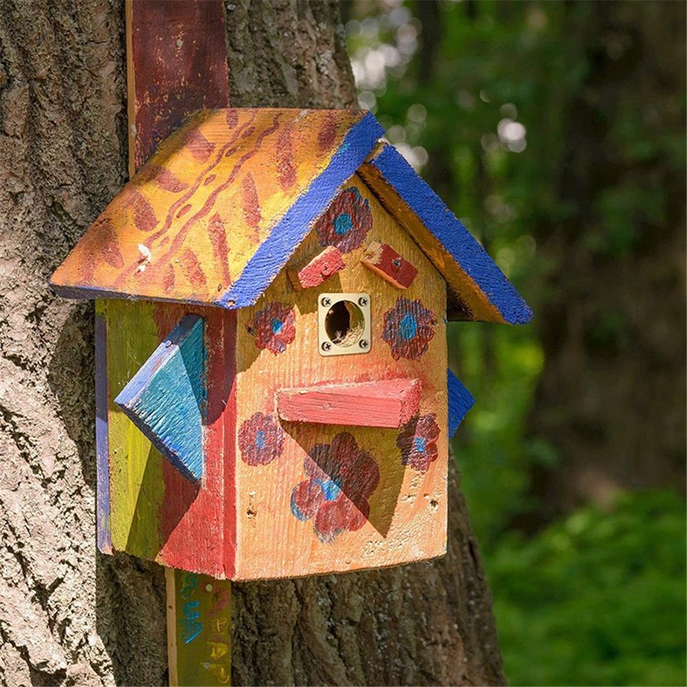 4-piece predator protection device suitable for bird houses, sturdy wooden bird house protection device, predator protection device for bird houses(Inner hole — image 2