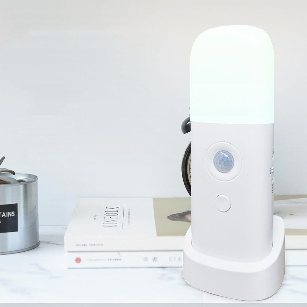 Dimmable Motion Sensor Night Light Rechargeable Nightlight with 5 Brightness Levels White — image 5