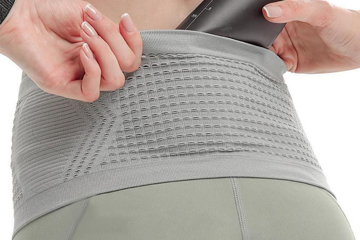 Invisible Running Waist Bag Belt Slim Running Belt Exercise Waist Belt Runner Belt for Running Walking Cycling Camping Gym -Gray / M — image 3