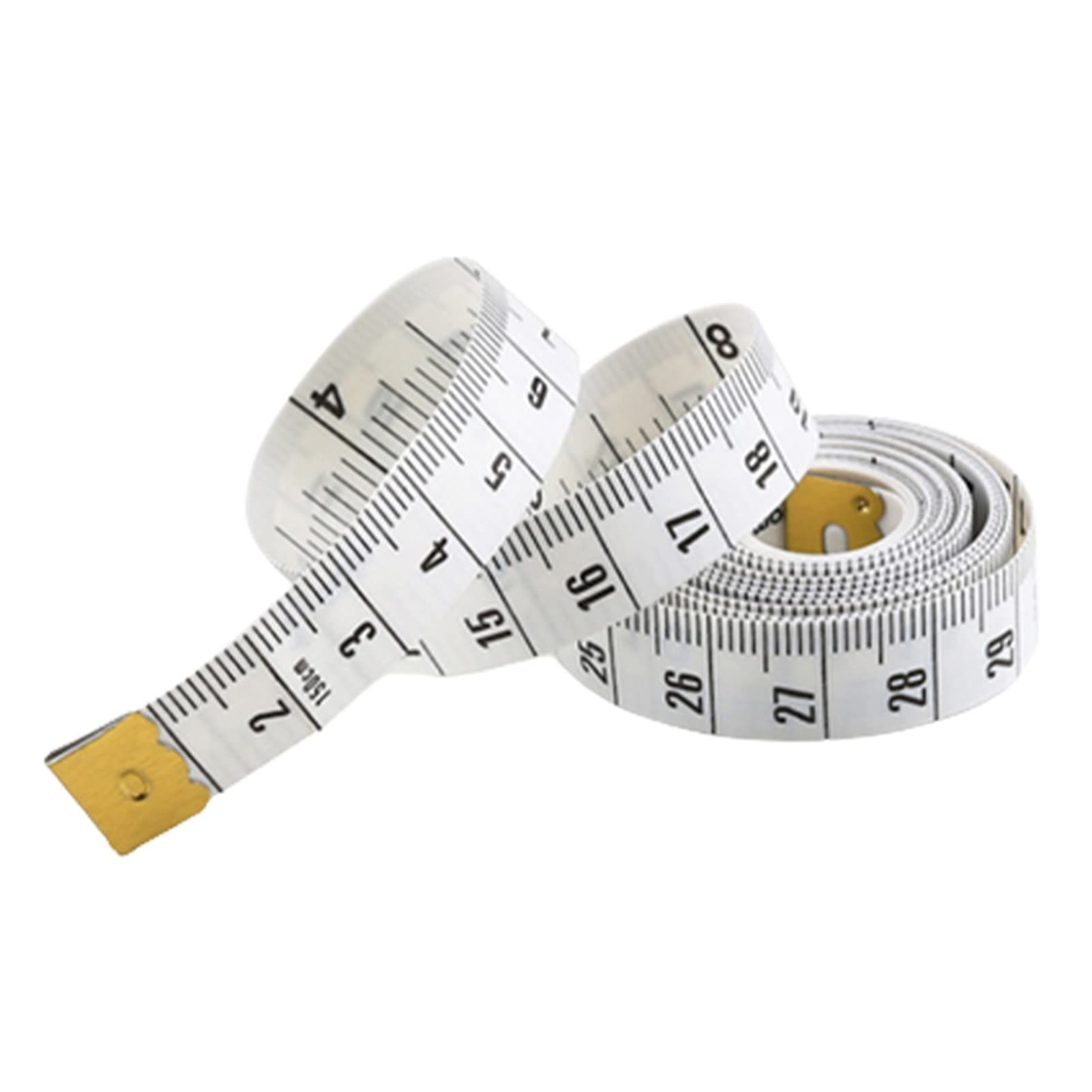 Tailor Ruler Double Scale Body Measuring Tape Sewing Ruler Measure Circumference, Retractable PVC Glass Fiber Soft Tape Measure