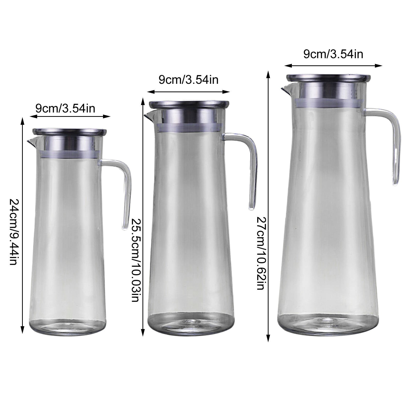 1 L Borosilicate Glass Pitcher with Lid, Heat Resistant Clear Jug for Hot and Cold Water, Milk, Iced Tea and Juice, 27 x 9 cm โ image 4