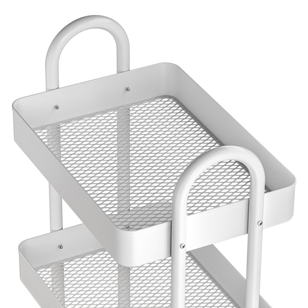 Artiss Storage Trolley Kitchen Cart 4 Tiers White — image 3