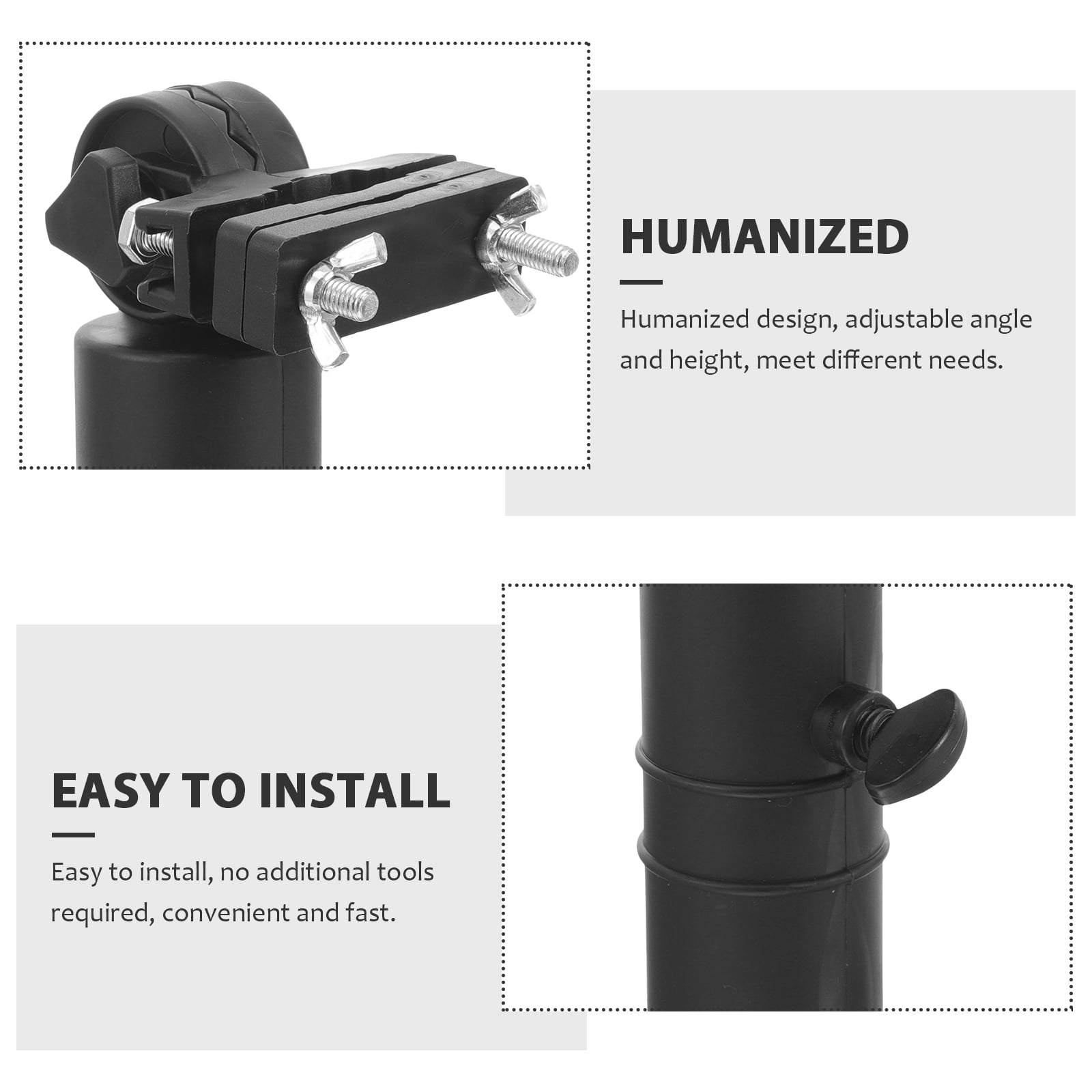 Humanized Design Golf Umbrella Holder Black Plastic 1Pack — image 5