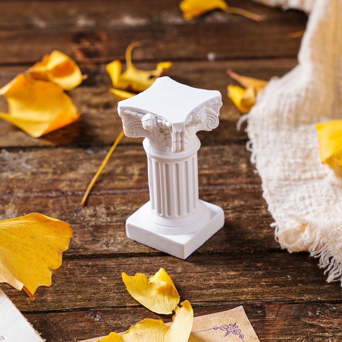White Roman Pillars Greek Columns Mini Resin Decorations for Home Decor Statue Indoor Outdoor Modern Style Wedding Table โ image 4