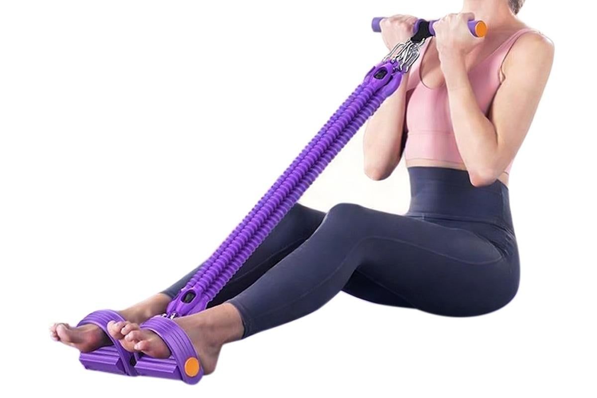 1 Set 4-in-1 Resistance Band Pedal Puller for Sit-Up Home Gym Yoga Pilates - 4 Tubes โ image 5