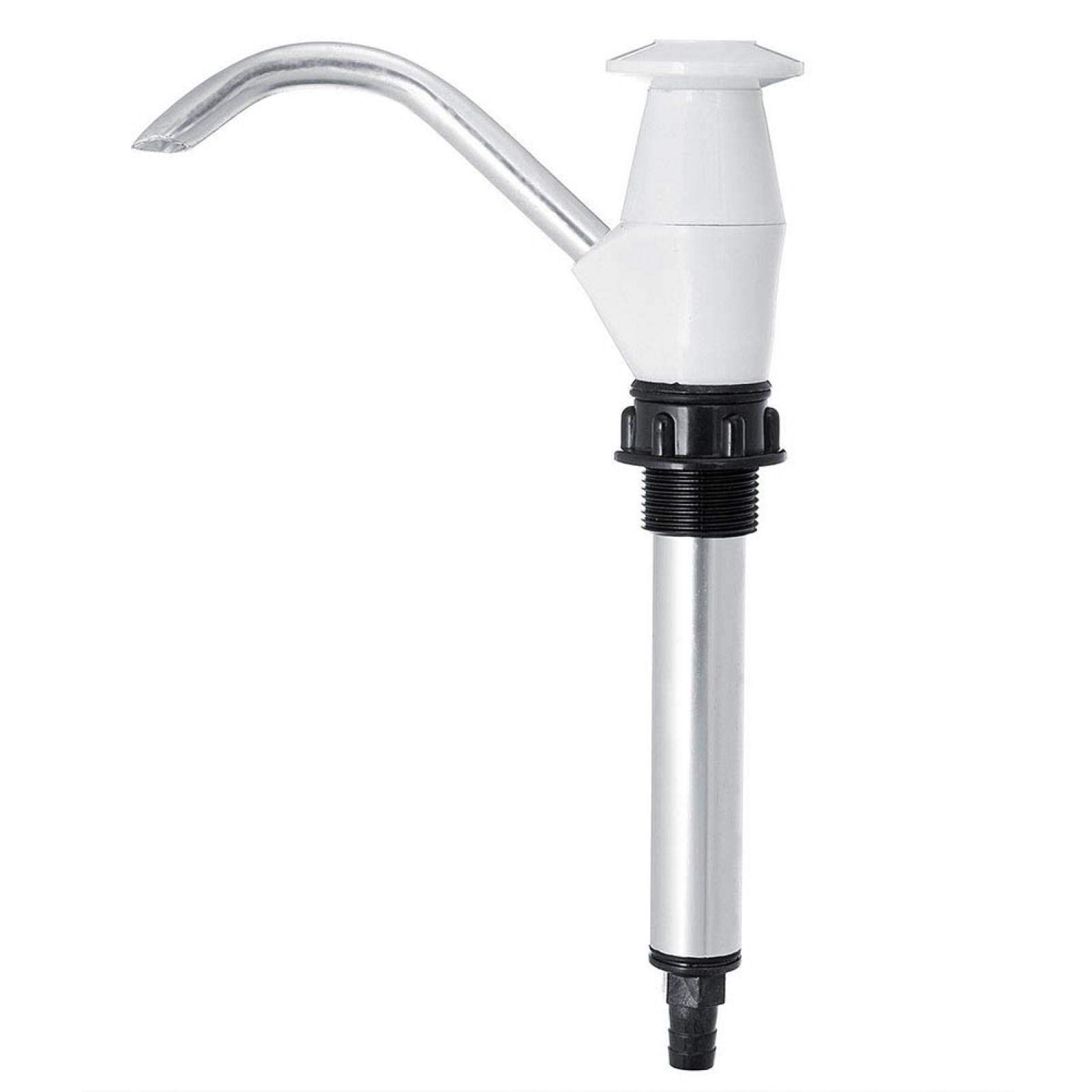 Caravan Sink Hand Pump, Hand-Operated Drum Pump, Caravan Sink Water Hand Pump Tap Camping Trailer Motorhome Rv (White)