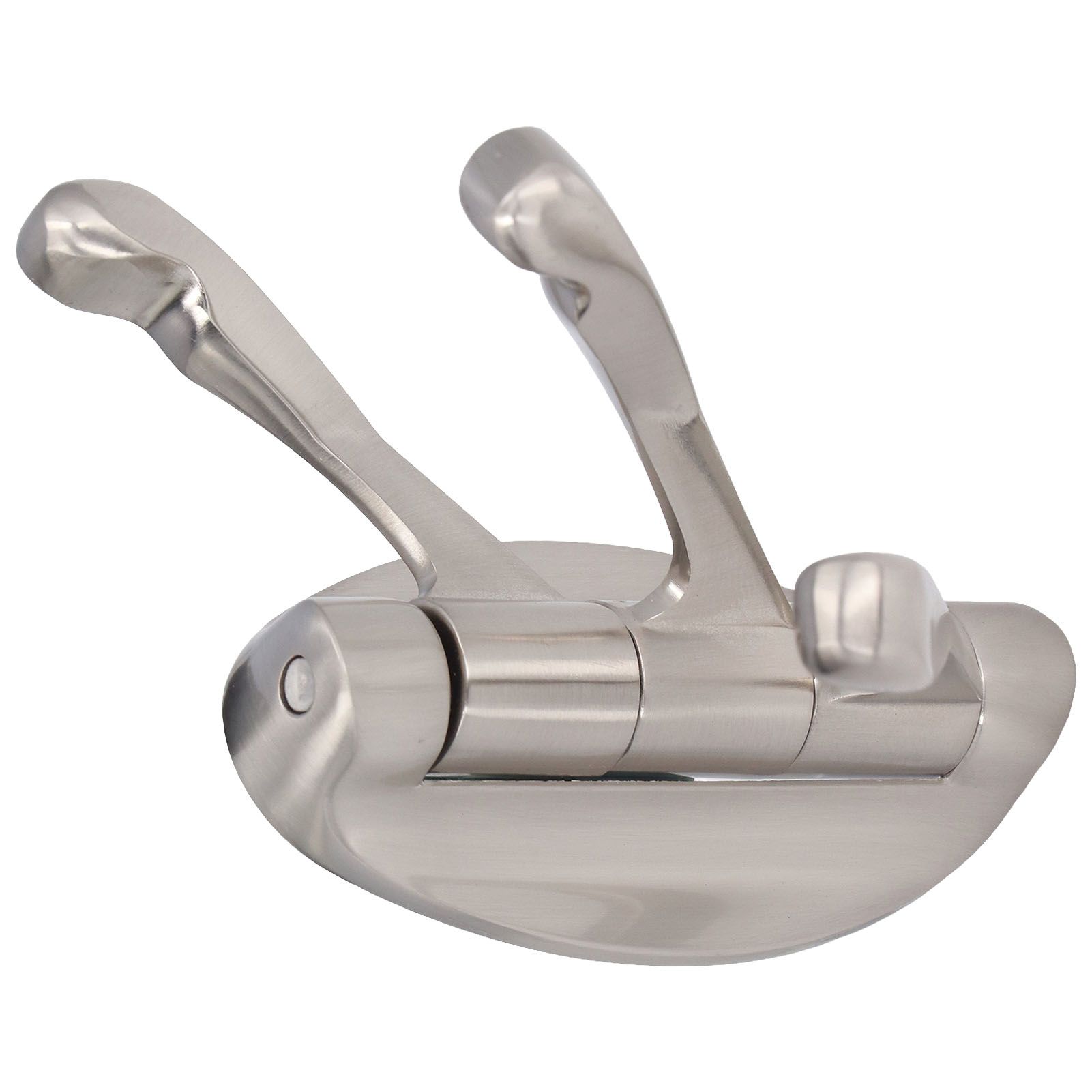 3 Clothes Hook Zinc Alloy Heavy Duty Coat Hook with Round Base for Bedroom Bathroom Closet — image 6
