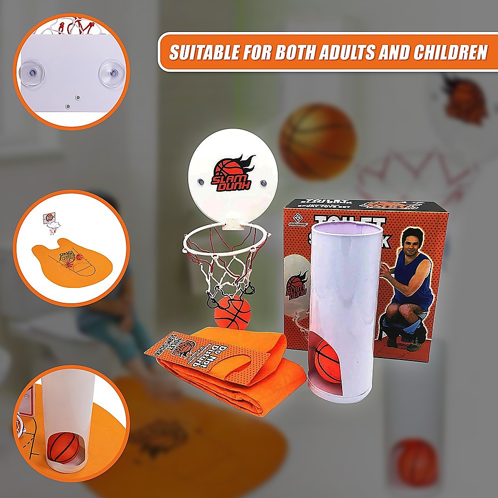 Basketball Game Toilet Bathroom Loo Entertainment Gift โ image 4