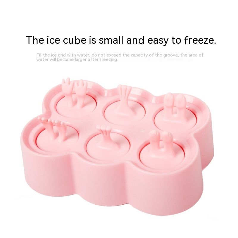 Mini Popsicles Molds for Kids Baby Cute Animal Shapes 6 Pieces Ice Pop Maker Silicone Ice Cream Making Homemade DIY (Pink) โ image 2