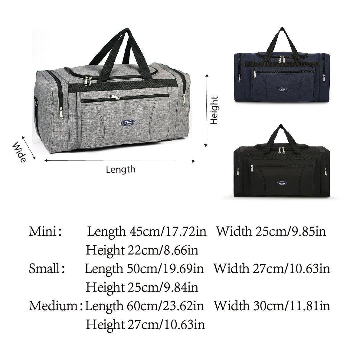 Large Capacity Waterproof Travel Luggage Bag Lightweight Foldable Handbag - Small-Black — image 4
