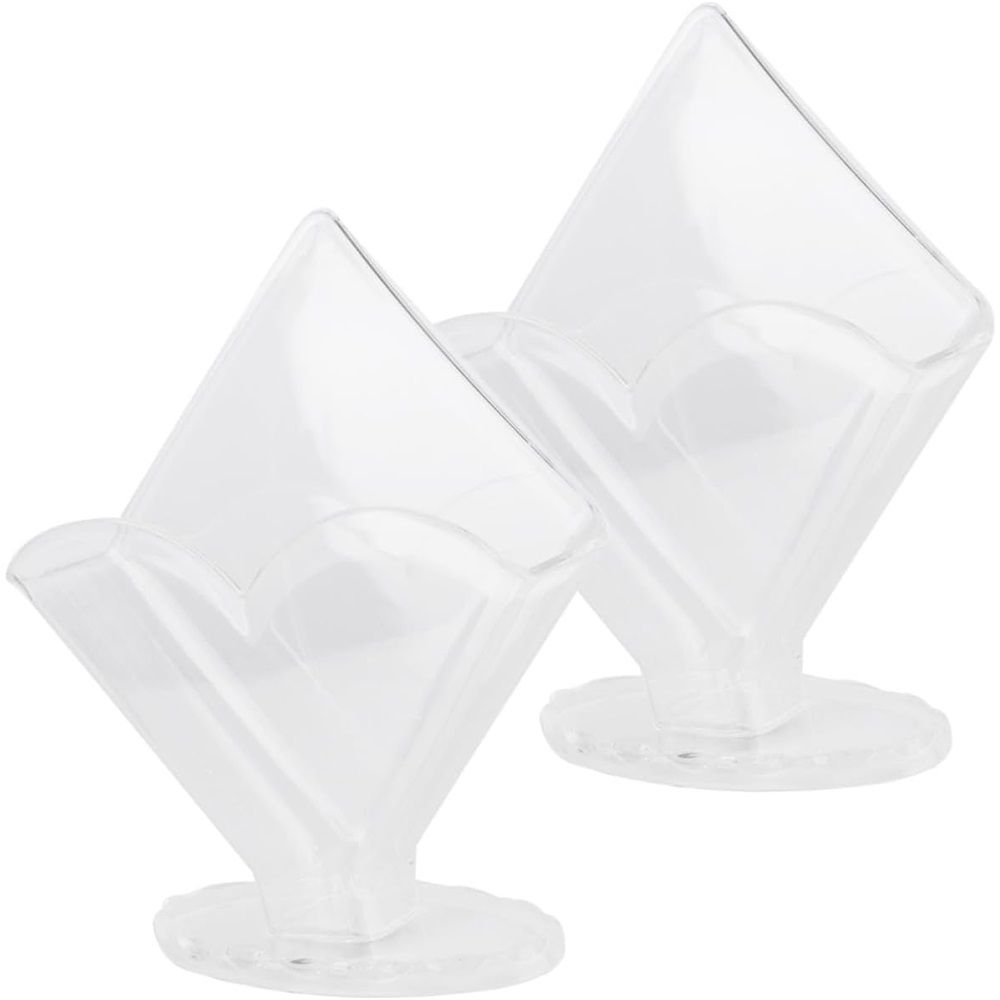 Cocktail napkin holder 2-piece set, acrylic transparent coffee filter holder, modern design, used for dining table and kitchen decoration（Square towel paper