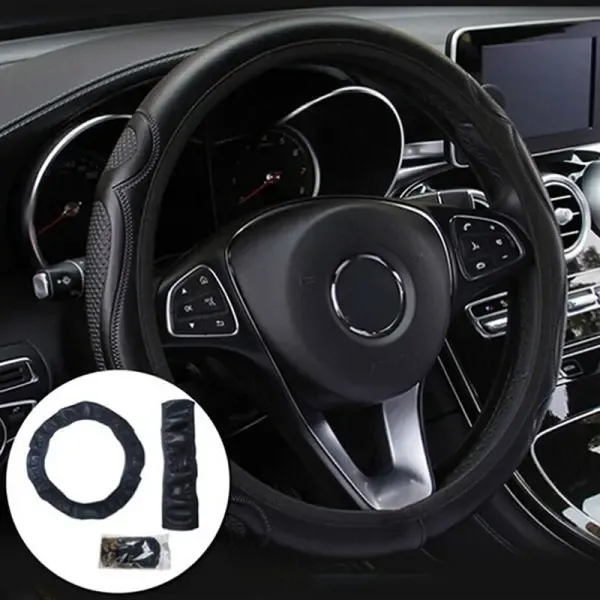 Sturdy Heavy Duty Replacement Universal Auto Car Rat Cover Leather Breathable Anti Black One Size, Top Quality — image 3