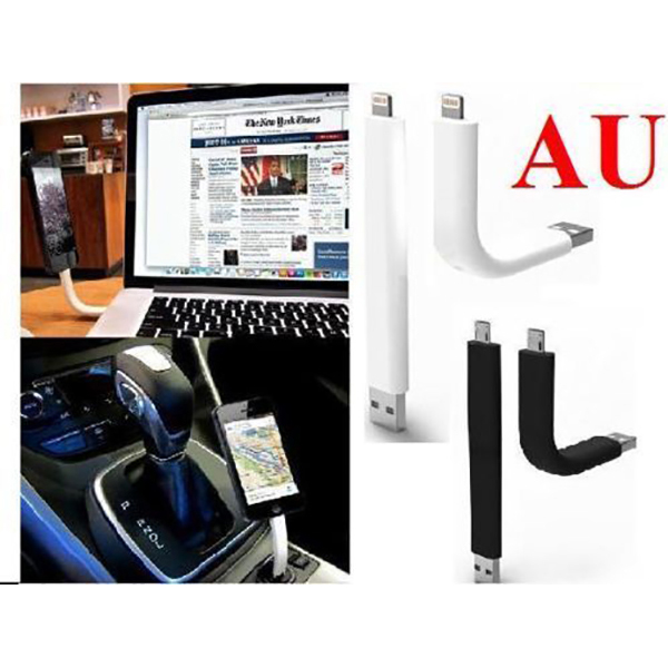 Flexible USB Data Sync Stand Mount Cable for iPhone 5/ 5S /6 BLACK ONLY โ image 3