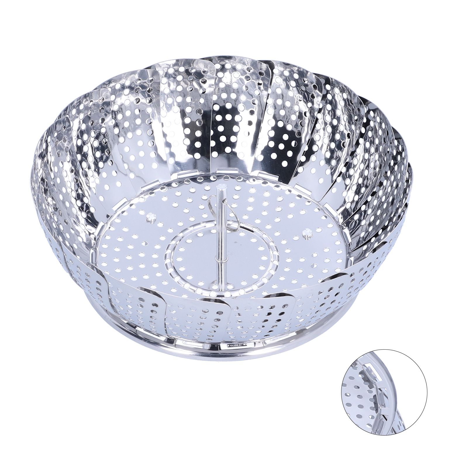 Steam Basket Multifunction Stainless Steel Folding Steam Rack Cookware Kitchen AccessoryL β image 3