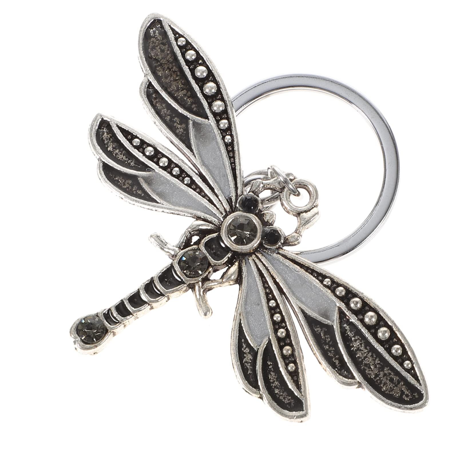 Dragonfly Keychain Enamel Dragonfly Pendant Beaded Jewelry Key Chains Men Car Keychain and keyring accessories