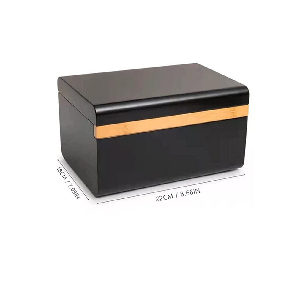 Wooden Storage Chest With Movable Tray Wood Lockable Stash Box Rolling Tray Gift โ image 2