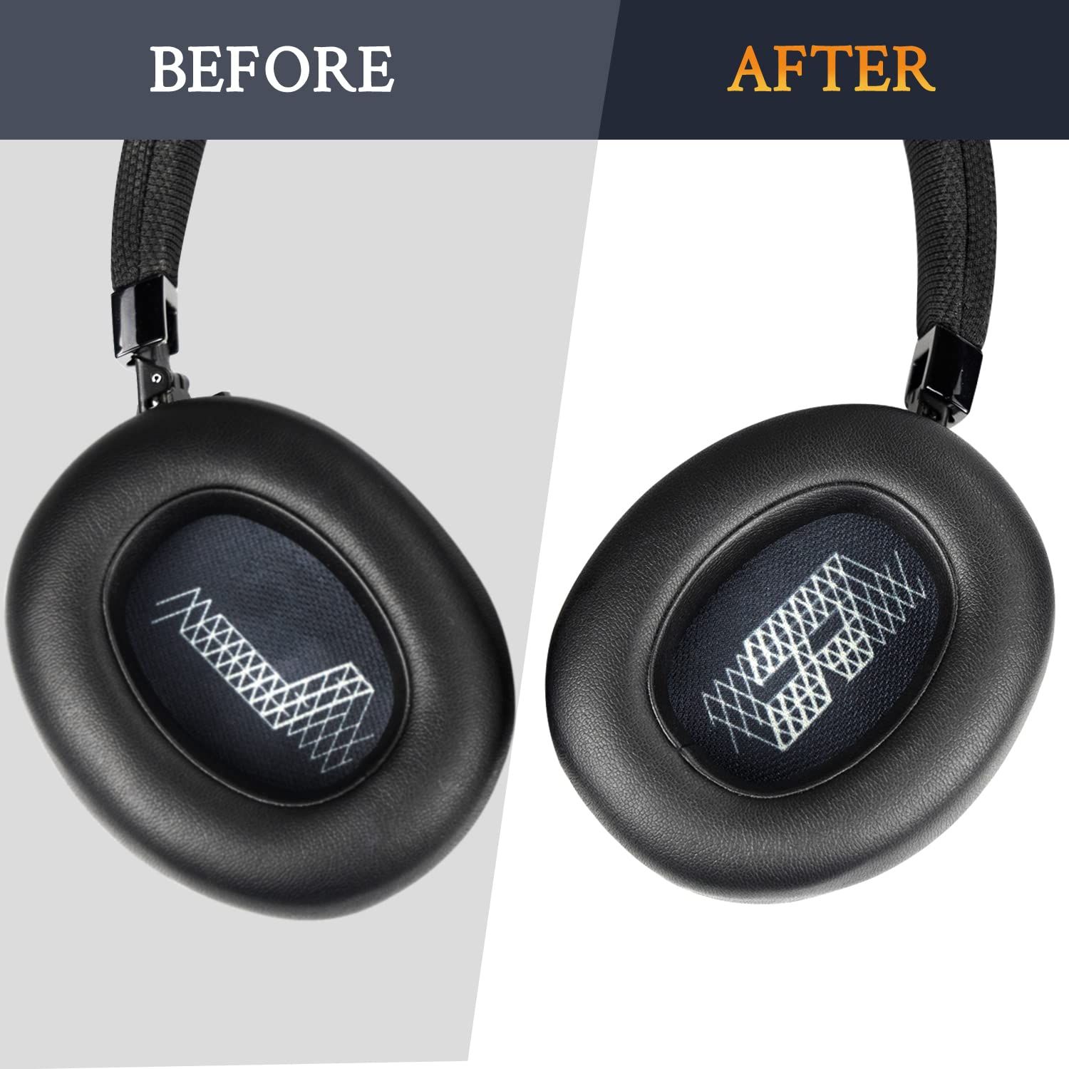 Earpad for Live 650BTNC, Headphone Ear Pads Replacement Noise Reduction Soft Ear Cushions for JBL LIVE 650BTNC(Black) โ image 3