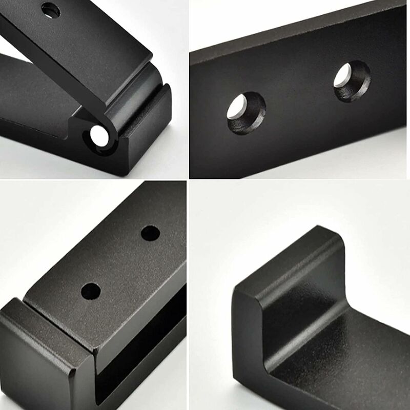 4 Pack Foldable Wall Hooks - Invisible Coat Hooks, Aluminum Wall Hook, Aluminum Alloy Wall Hanging Hook 90° Foldable — image 4