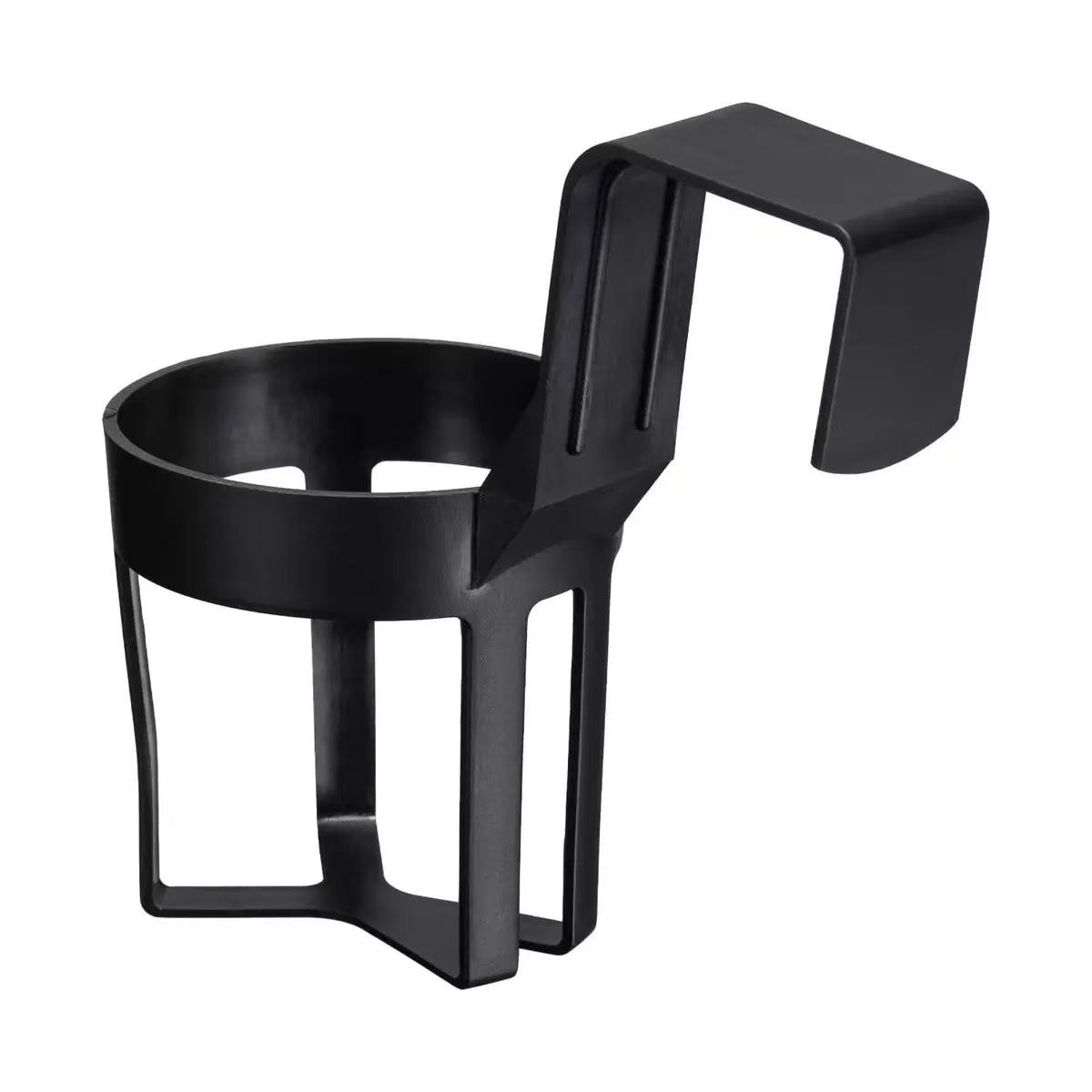 Black Car Cup Holder โ Universal Vehicle Drink Organizer, Portable Beverage Rack (Set of 4)