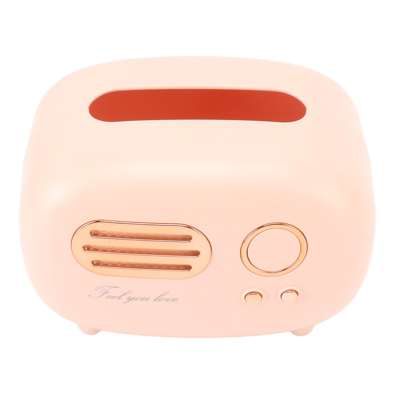 Retro Radio Shape Tissue Cover Box Vintage Radio Tissue Box for Bathroom Living Room Bedroom Nightstand Desk Table Pink โ image 6