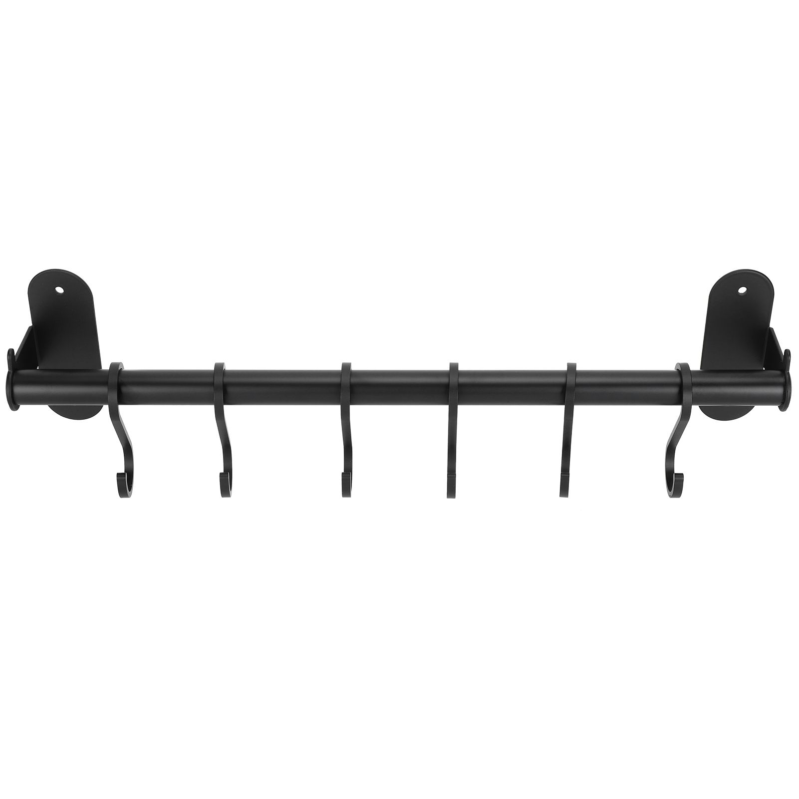 40cm 6 Hooks Pot Lid Hanger Punch WallMounted Storage Holder Kitchen Utensil Rack Organizer — image 4