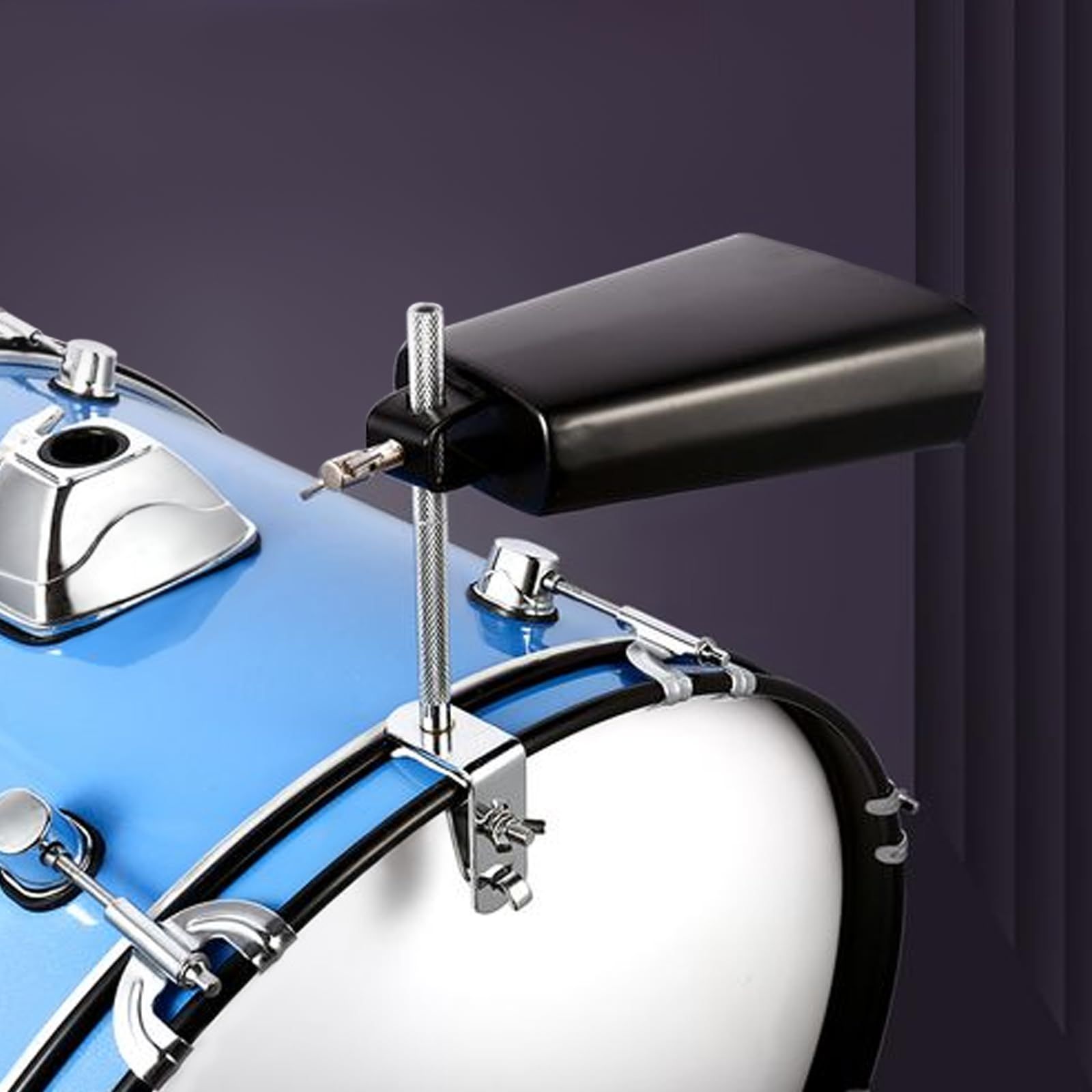 Pearl Bass Drum Hoop Mount Cowbell Holder with Non-Finish Marring Clamping Jaws and Height-Adjustable Cowbell and Percussion Accessory Clamp — image 3