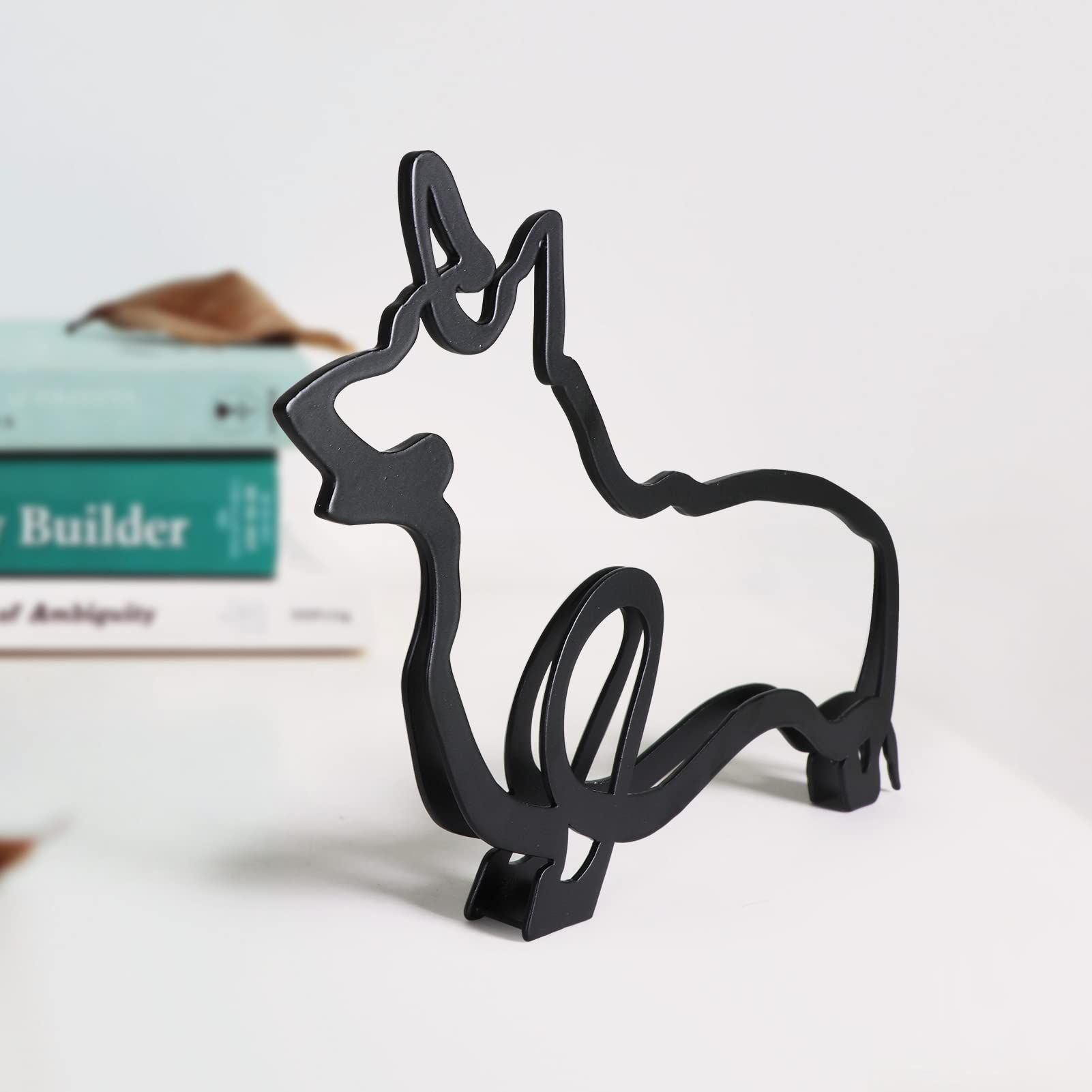 Metal Dog Minimalist Art Wall Sculpture, Minimalist Abstract Dog Line Wall Art, Modern Minimalist Home Decoration Minimalis — image 2