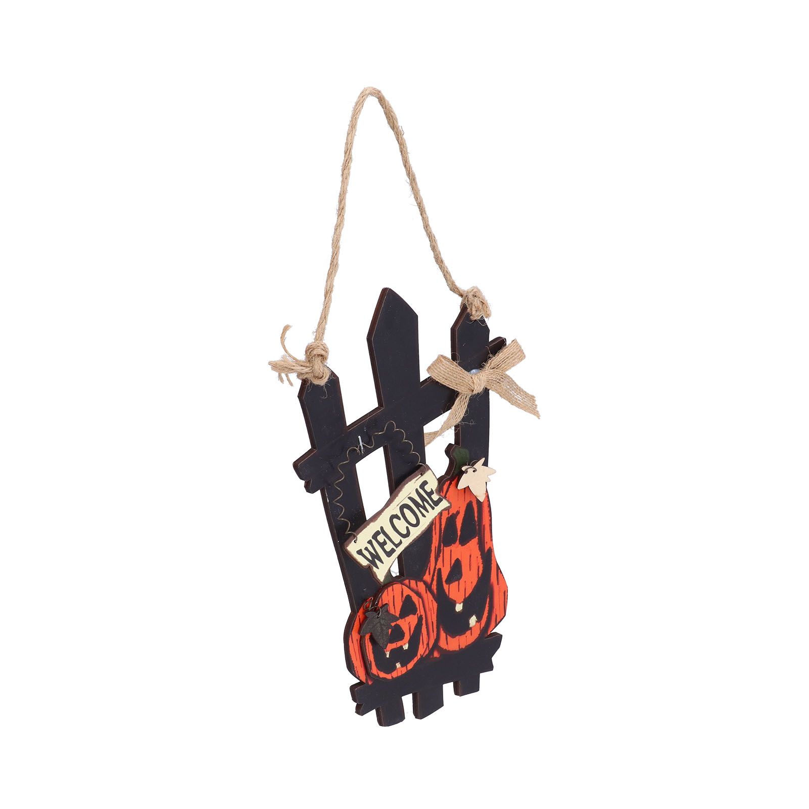 Ghost Festival Welcome Sign Wooden Lightweight Convenient Welcome Pendants for Halloween Decorations โ image 3