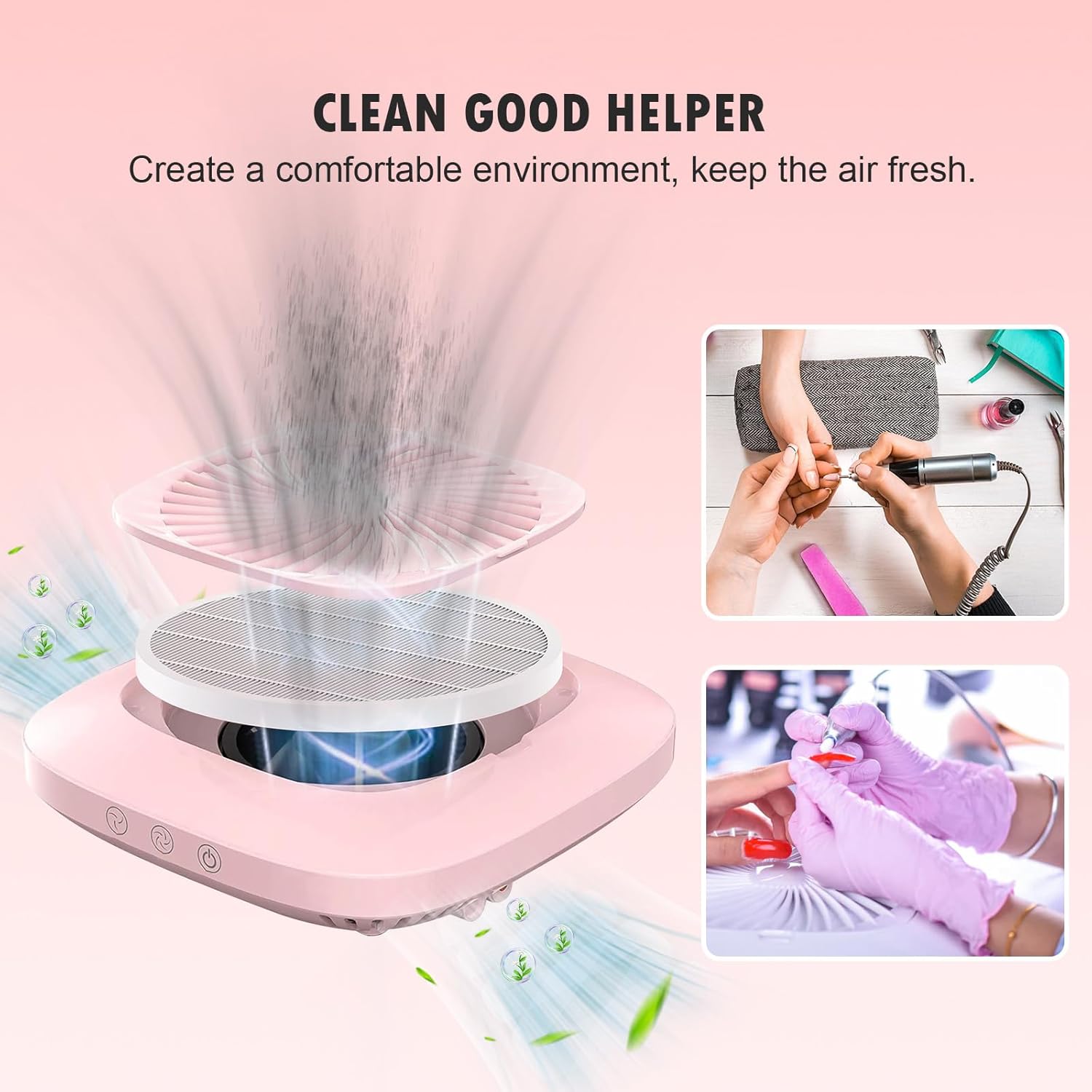 4 Pack Reusable HEPA Filters for MelodySusie Nail Dust Collector, Compatible with SPro/XC320J, Home or Salon Use โ image 5