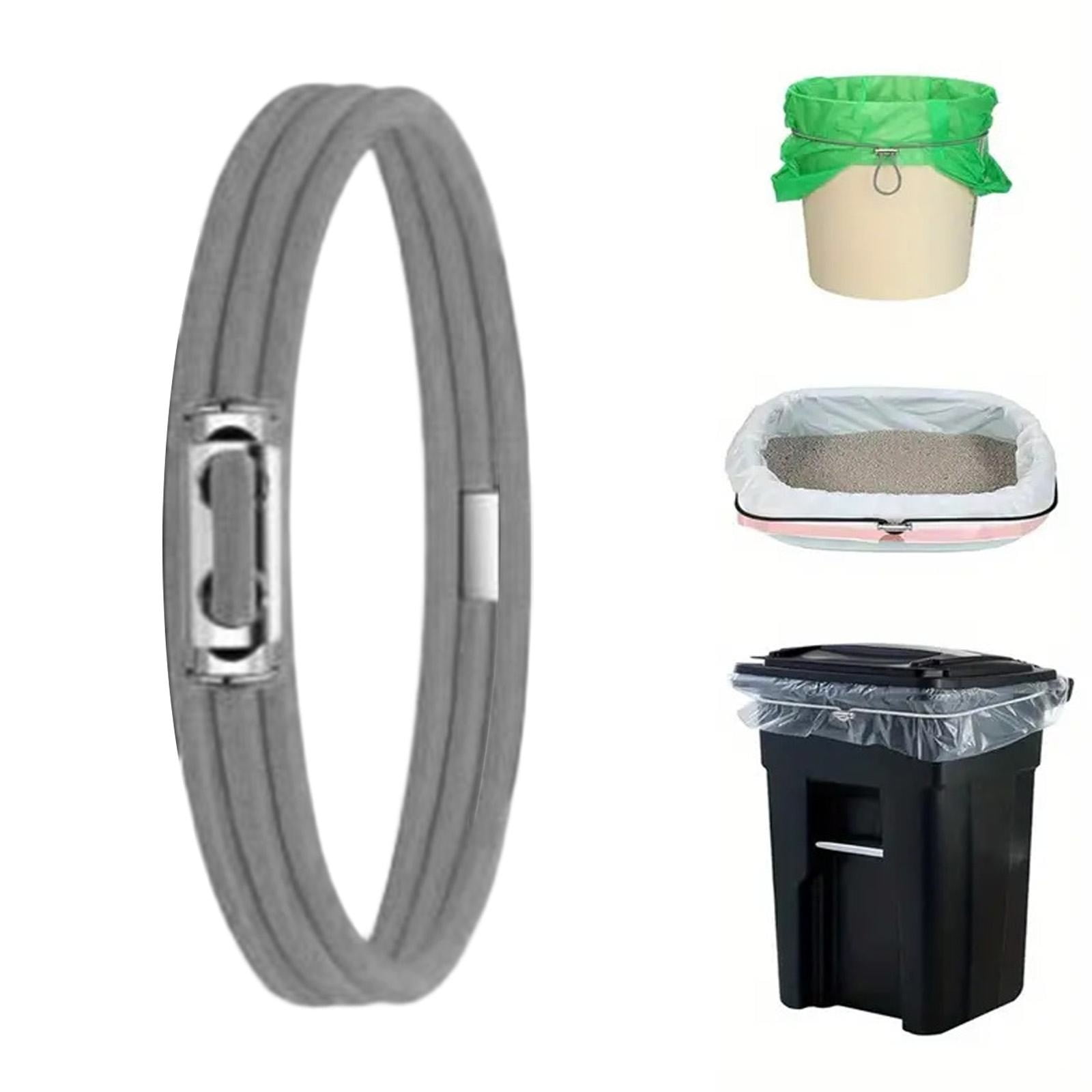 Garbage Can Rubber Bands,Multifunction Litter Box Bands,Fits 13-30 Gallon Bins, Heavy-duty Trash Can Bands to Hold Garbage Bags in Place, Trash Bag Holder Band — image 2