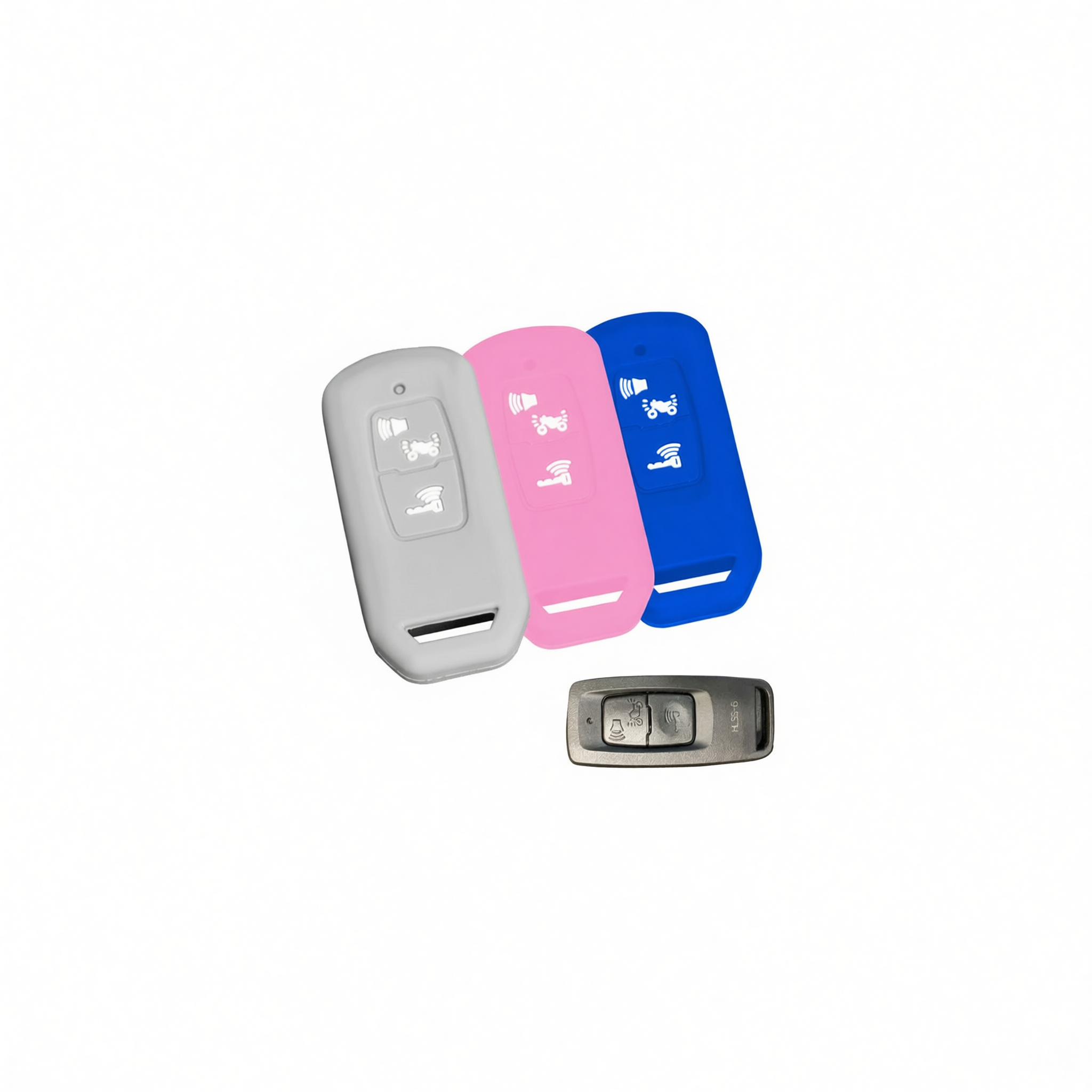 Color My Life Silicone Key Bag for Honda PCX160. Black white label no logo โ image 6