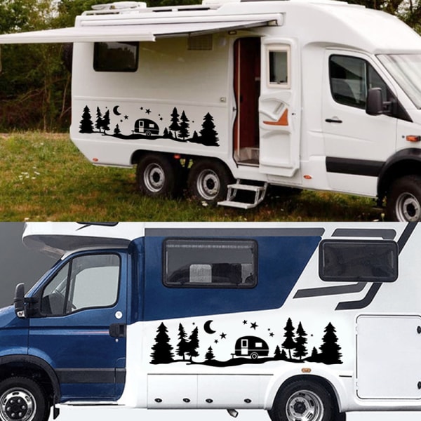 Tree Forest Vinyl Body Decal Sticker for SUV RV Van Caravan Off โ image 2