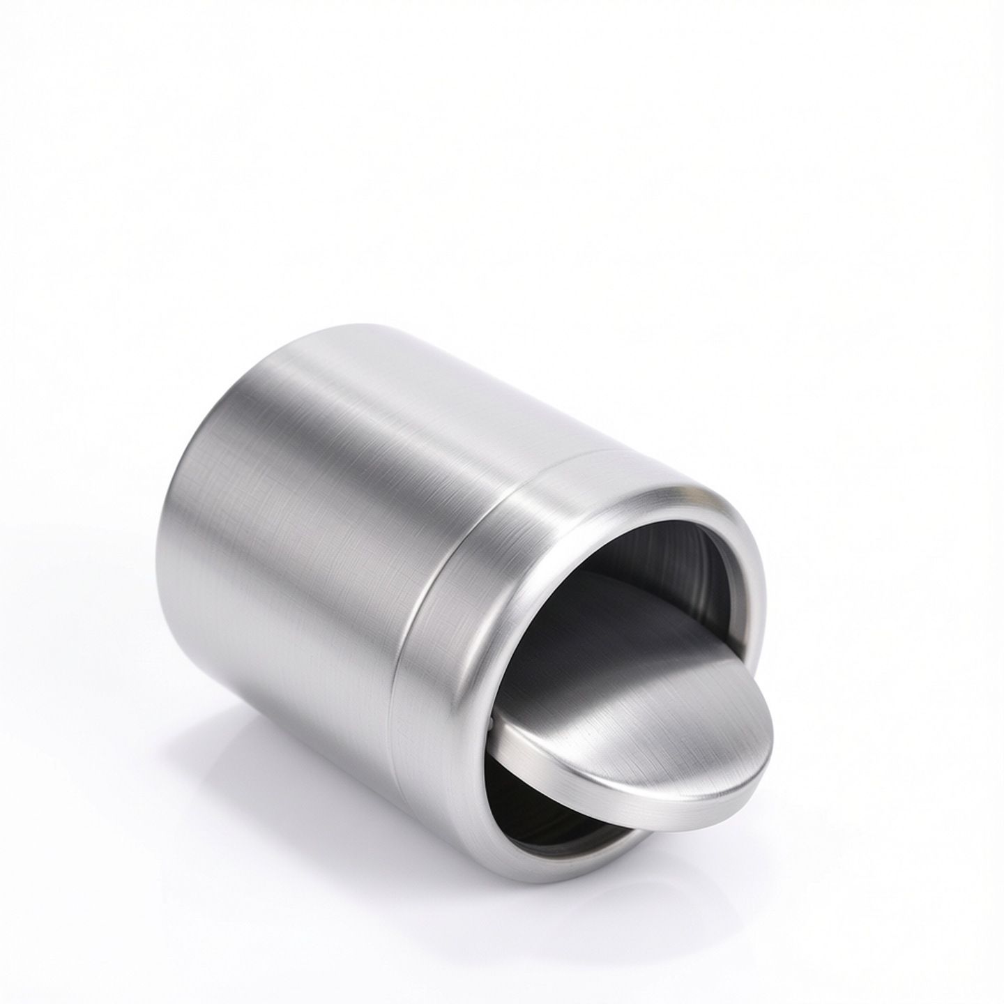 brushed stainless steel trash cans โ image 3