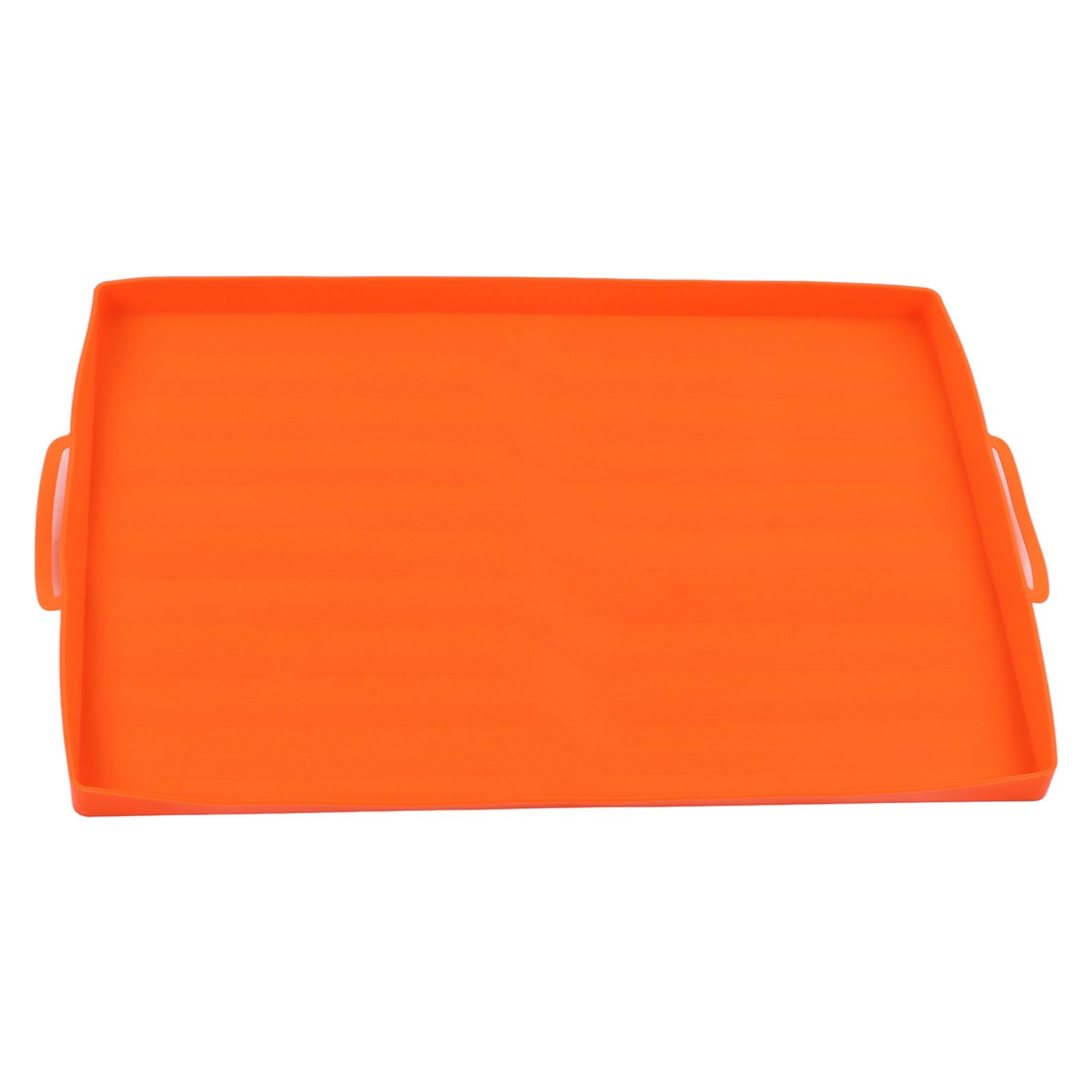 Griddle Mat Silicone Grill Cover Protective Grill Cover BBQ Grill Mat for Outdoor Cooking 22in Orange Handle โ image 2