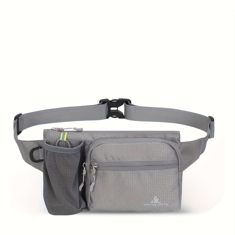 One pack sports outdoor leisure waist bag multifunctional can put water bottle belt bag waist mobile phone bag suitable for running fitness, shopping, hiking