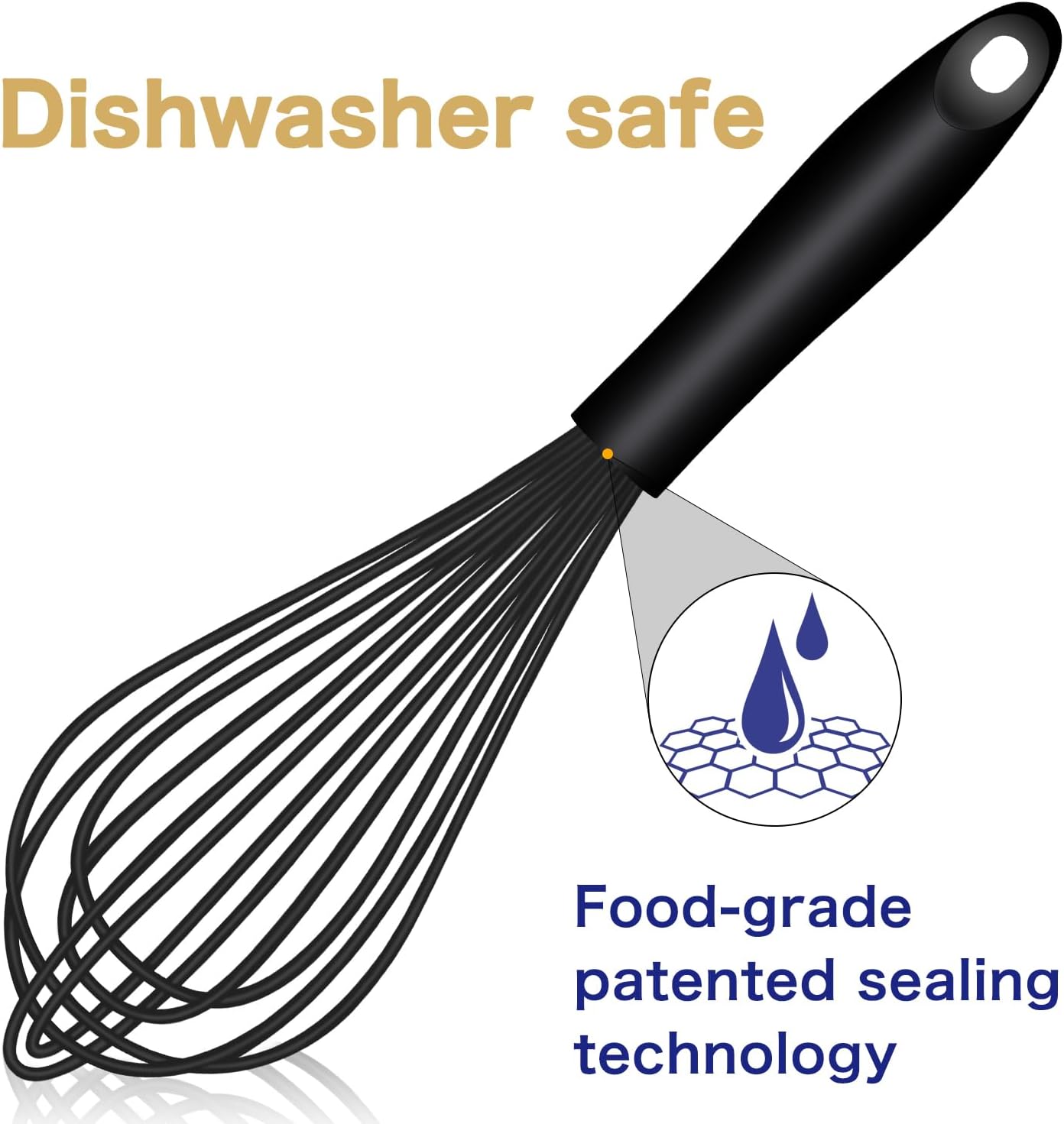 Silicone Whisk & Rainbow Tongs Set, Heat-Resistant Kitchen Tools for Cooking and Serving โ image 2