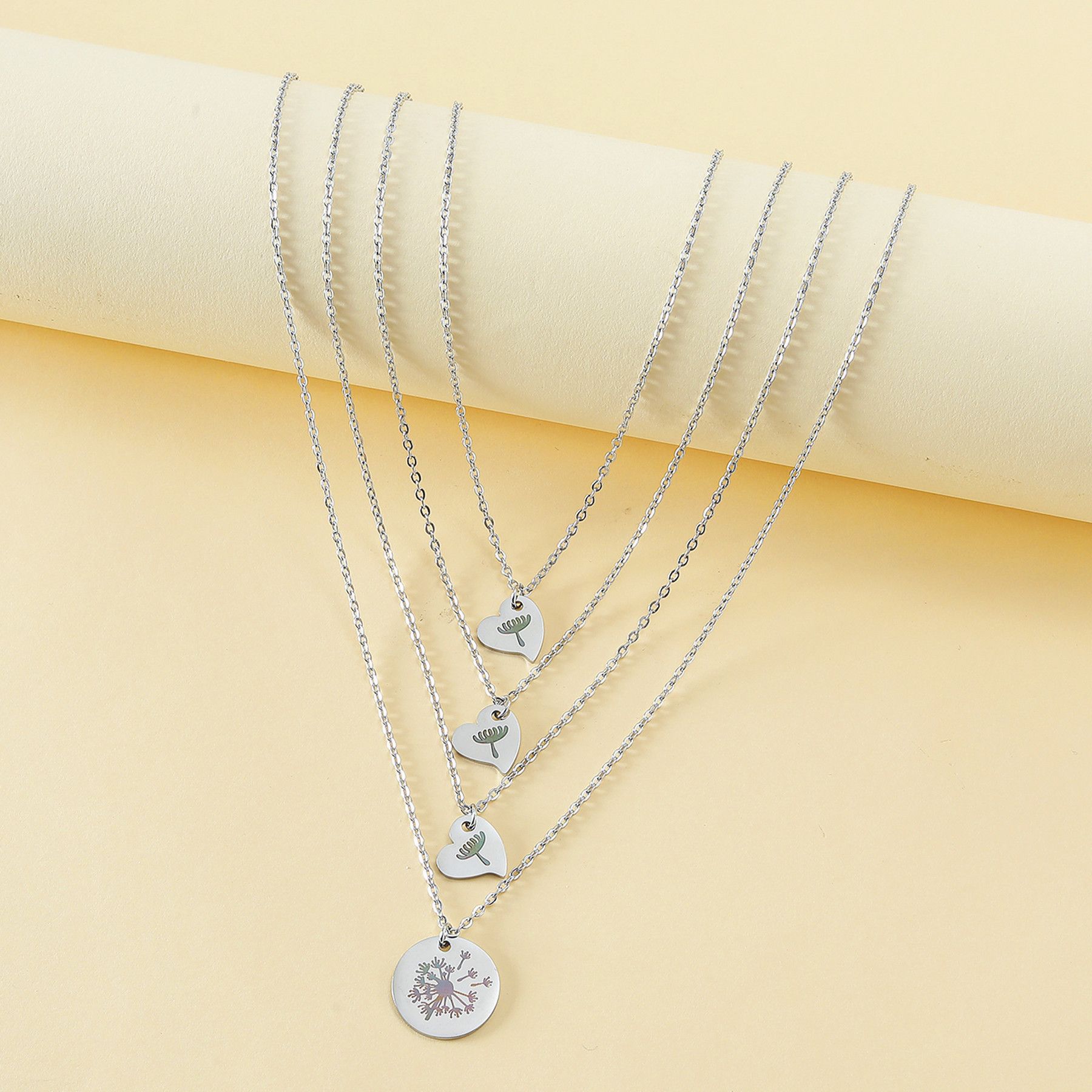 Dandelion Gifts for Mom Daughter, Matching Dandelion Necklace for Mother Daughter Necklace Set for 3, Mother's Day Birthday — image 2