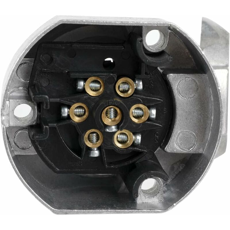 7 Pin Aluminum Alloy 7 Pin Electrical Trailer Socket Car Light Connectors For Boats, Caravans, Motorhomes Or Other — image 3