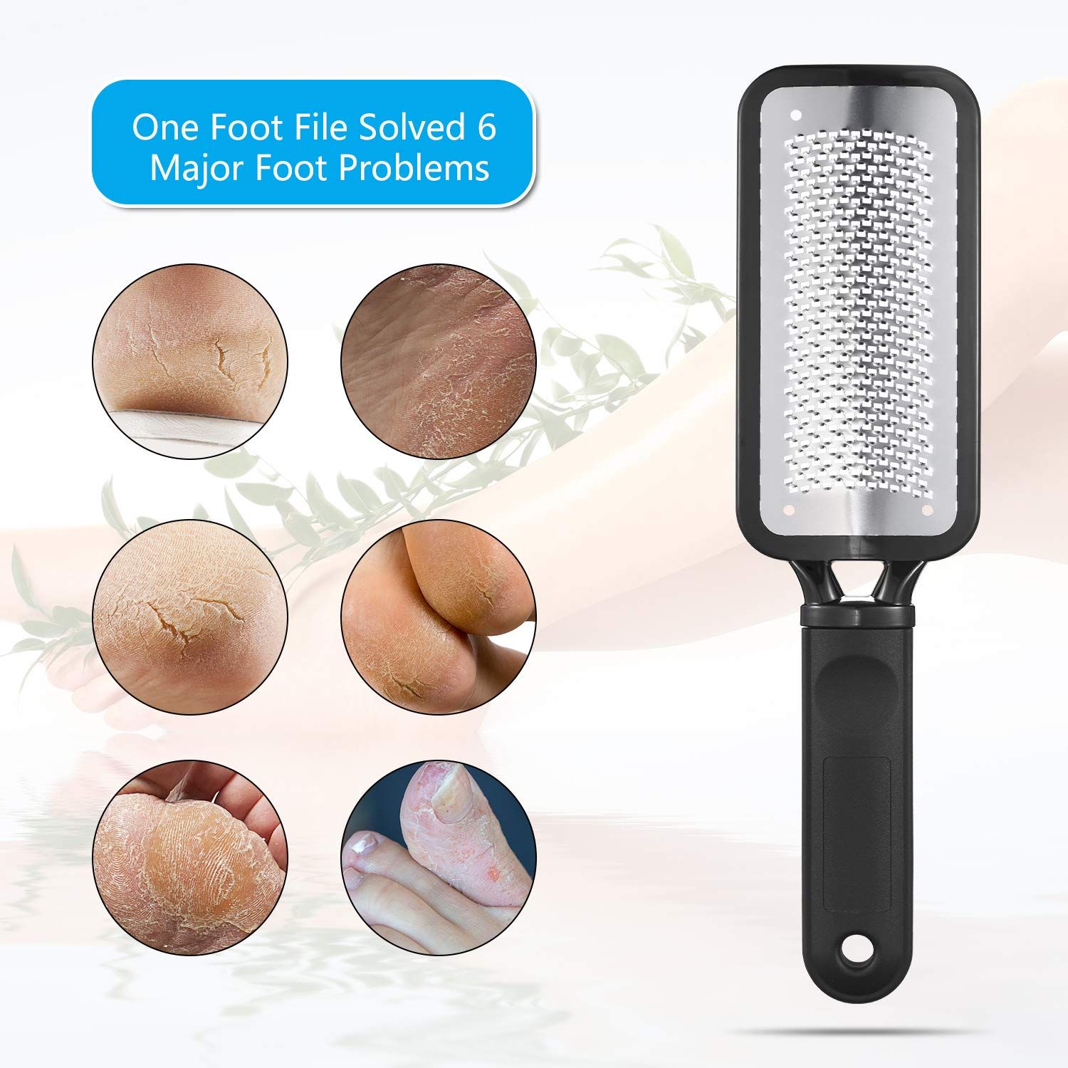 Foot Callus Remover Foot Scrubber Dead Skin Remover Foot File Heel Scraper for Cracked Heels Foot Exfoliator — image 3