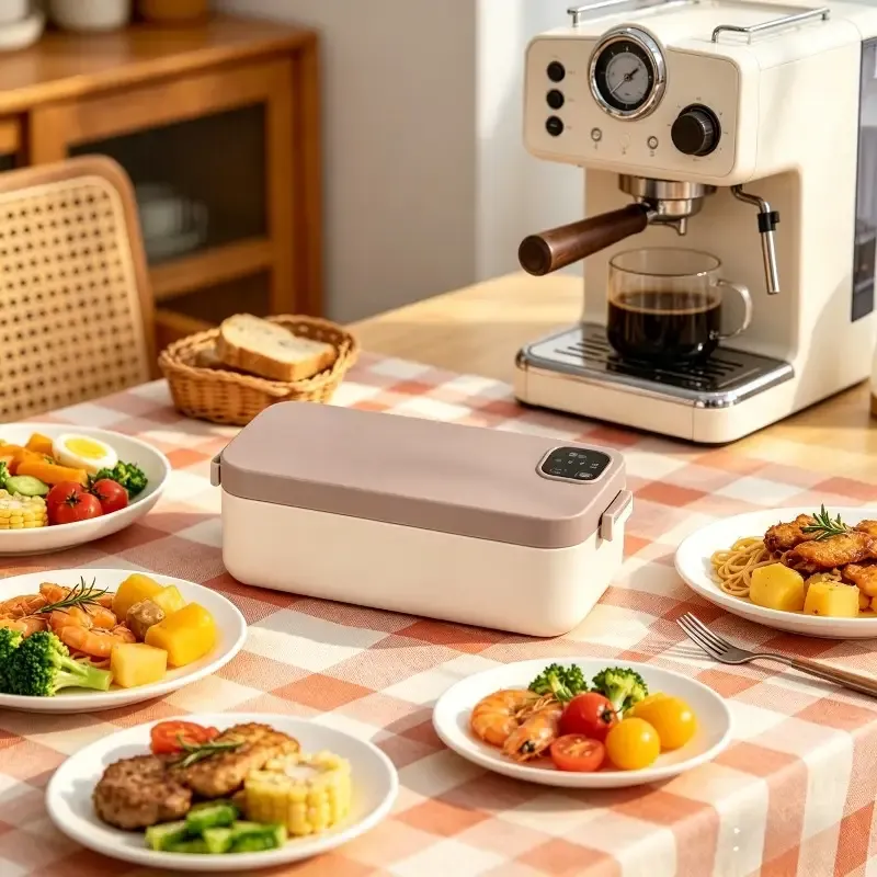 900ml Cordless Heating Lunch Box, 7200mAh Long Battery Life, Portable Meal Warmer (GREY) — image 2