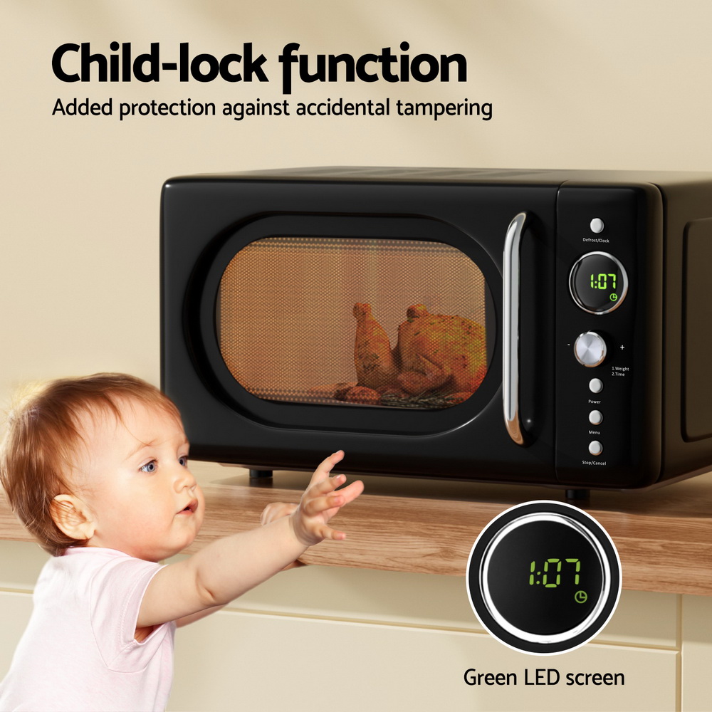 Devanti 20L Microwave Oven 700W Black โ image 6