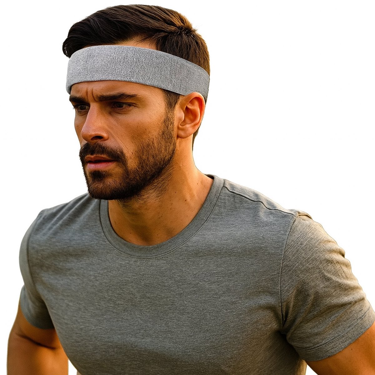 Headband | Sweatband | Sweatbands | Head | Sports band | Light Grey