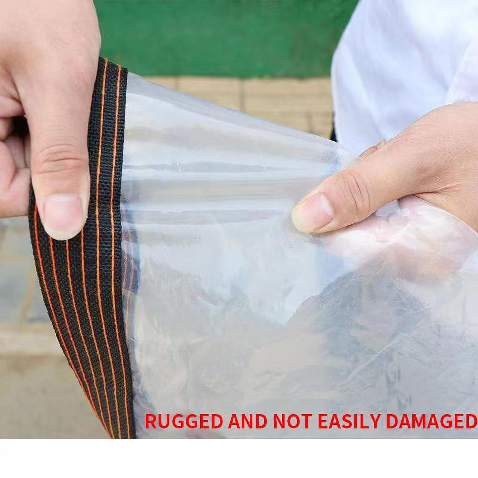Clear Tarp Heavy Duty Tarp Cover Waterproof Tarpaulin with Grommets for Gardening Camping Traveling 39x39in, 2 Pcs โ image 4