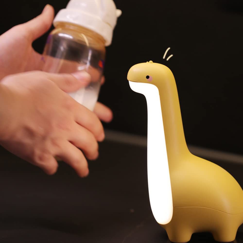 Dinosaur Night Lamp, Dimmable Bedside Night Light USB Rechargeable, Kids Bedroom Sleep Light, Cute Gifts for Girls, Boys, Teens — image 4