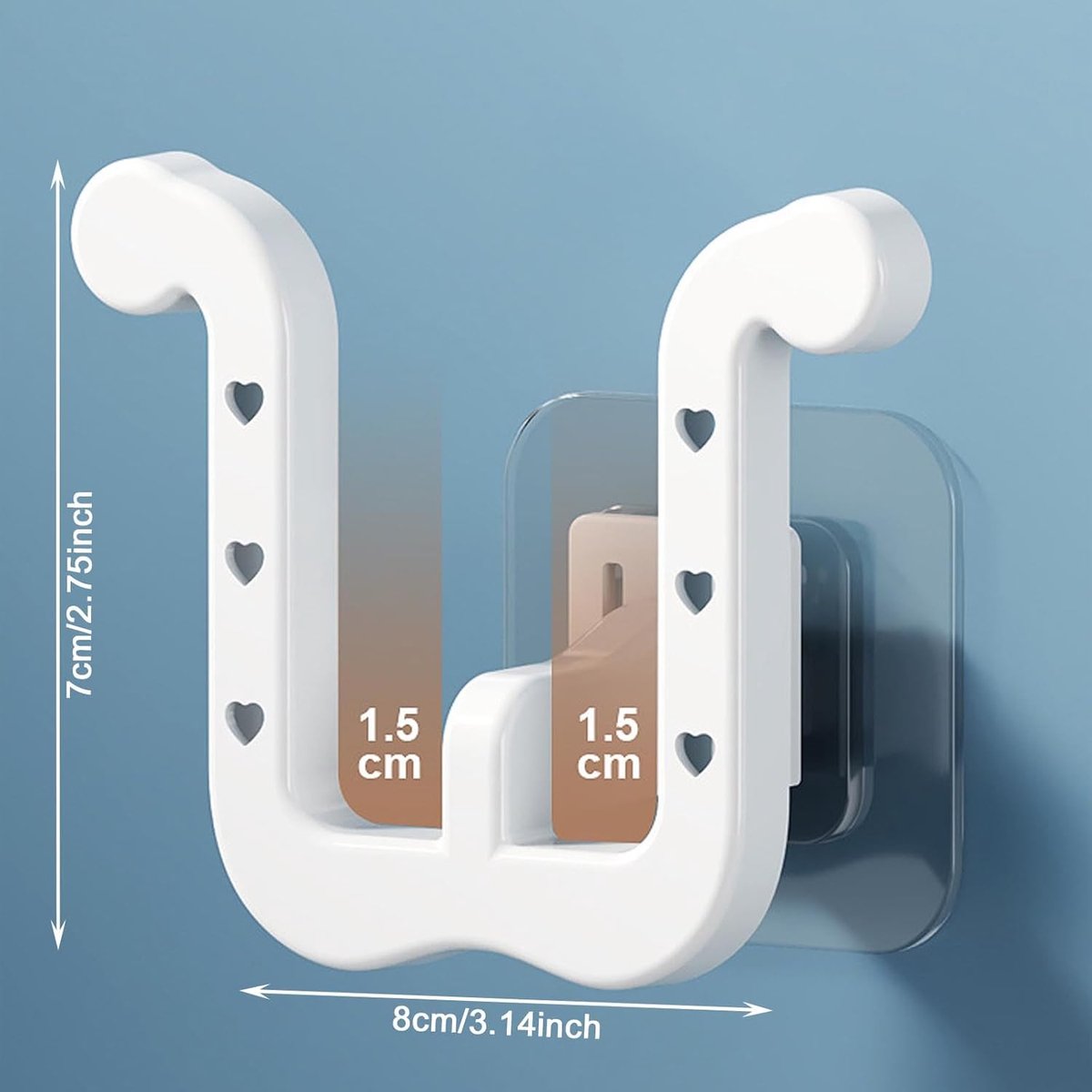 Shoe Storage - 10 Pieces - Universal - Hanging Shoes - Organizing Closet - Shoe Storage System - Self-Adhesive - Hanging Shoe Rack - Shoe Storage - Slipper — image 5