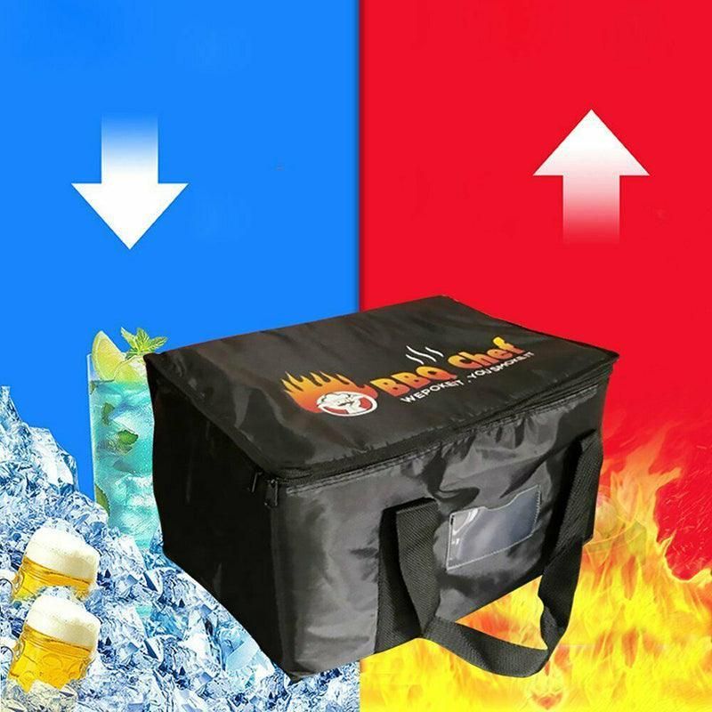 Insulated Food Delivery Bag Thermal Pizza Takeaway Cooler Storage 16L 28L 50L - 16L-28x19x20cm — image 5