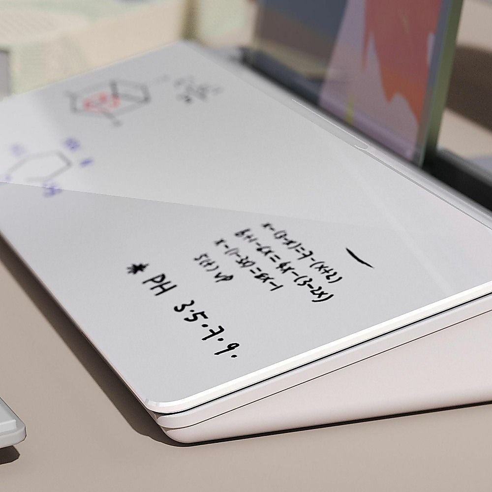 Glass Desktop Buddy Whiteboard Office Writing Desk โ image 6