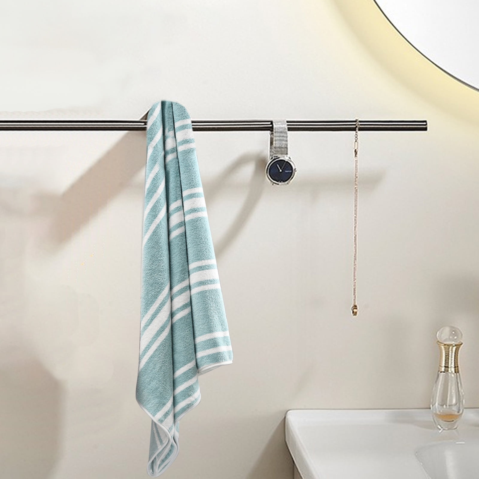 Bath Towel, Oversize Bath Towel, 55×28 Inch Large Microfiber Bath Towels, Soft, Absorbent, and Quick Dry Towels for Bathroom, Pool, Beach, Swim, and Yoga — image 5